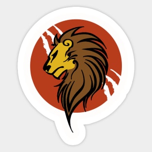 Lion head Sticker